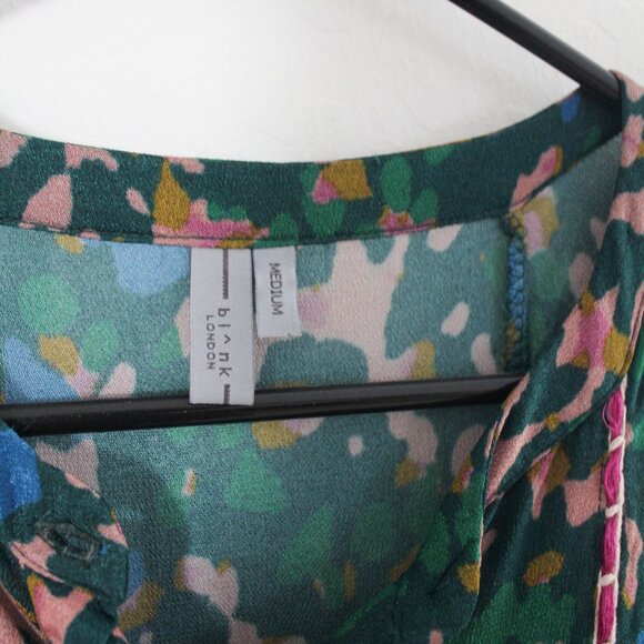 Anthropologie x Blank London Veyra Long Sleeve Sheer Green Dress Size M New NWT - Picture 4 of 8